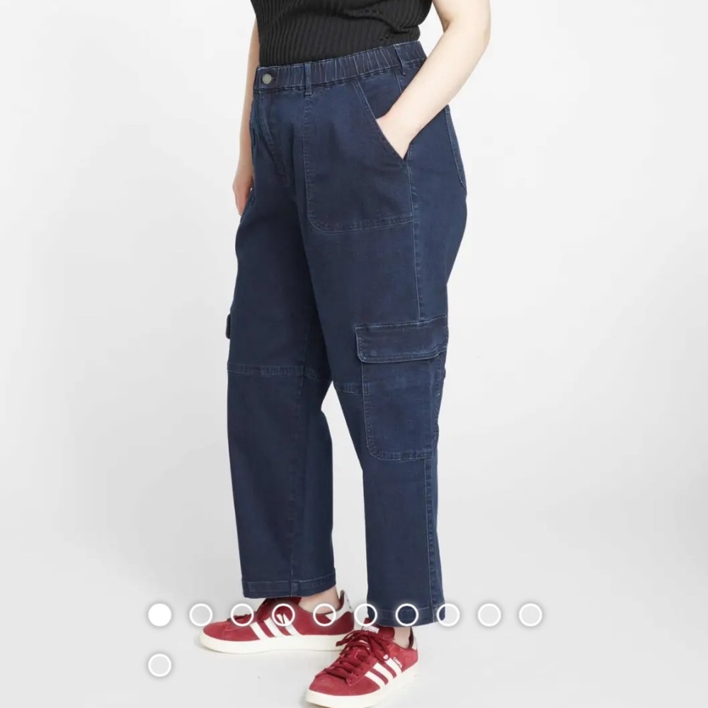 Karlee High Rise Cargo Jeans NWT